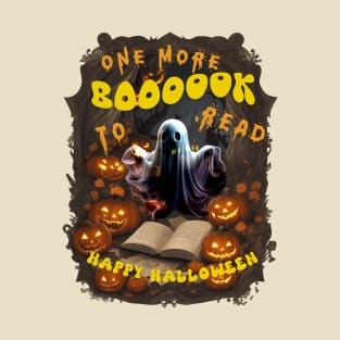 One More Book To Read Halloween Spooky Motifs T-Shirt