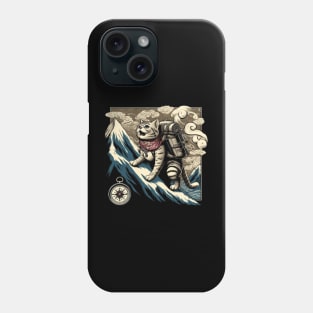 Sports Japanese Art Hiker Mountain Climbing Cat Meme Phone Case