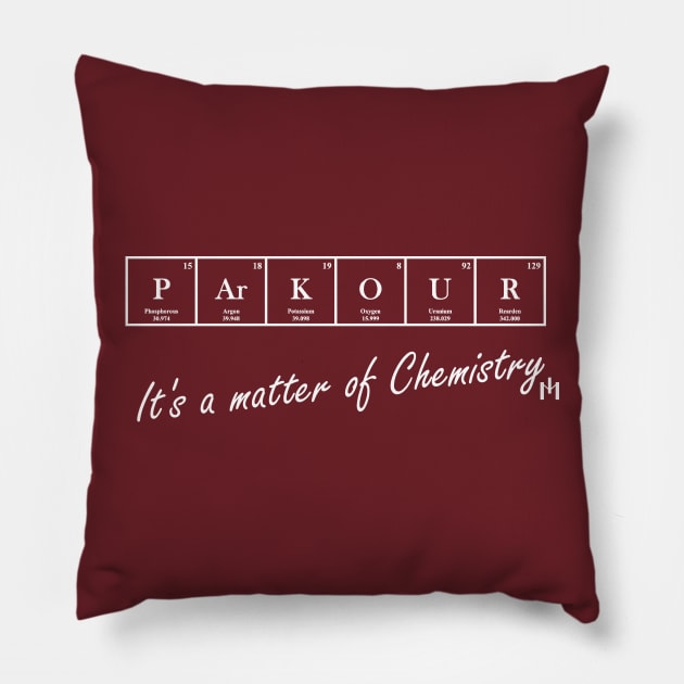 Parkour - chemistry Pillow by MIDesign