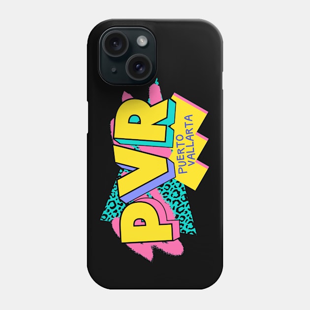 Retro 90s Puerto Vallarta PVR / Rad Memphis Style / 90s Vibes Phone Case by Now Boarding