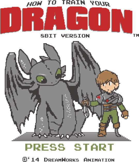 How To Train Your Dragon 8Bit Version Kids T-Shirt by Akiwa