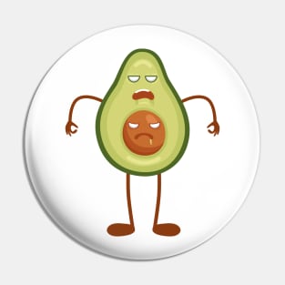 Avocado zombie monster. Pin