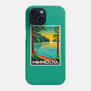 Minnesota Vintage Travel Poster Phone Case