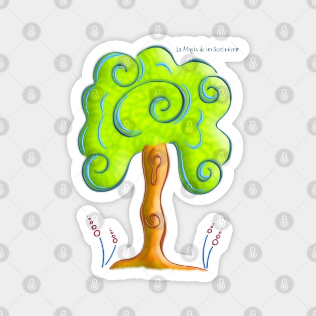 Beautiful tree from the Roots Collection Magnet by Magia y Color