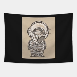 Man tied with ropes illustration Tapestry