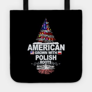 Christmas Tree  American Grown With Polish Roots - Gift for Polish From Poland Tote