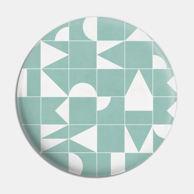 My Favorite Geometric Patterns No.16 - Light Blue Pin by ZoltanRatko