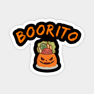 Halloween Burrito Pumpkin Mexican Trick or Treat Magnet