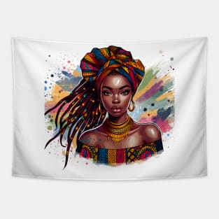 Afrocentric Black Woman Tapestry