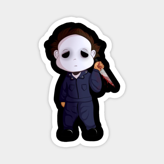 Chibi Michael Myers Magnet by CrossfireCreations