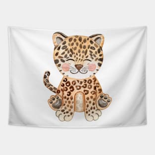 Cute leopard Tapestry