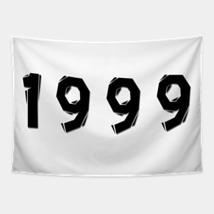 1999 year | simple black Tapestry