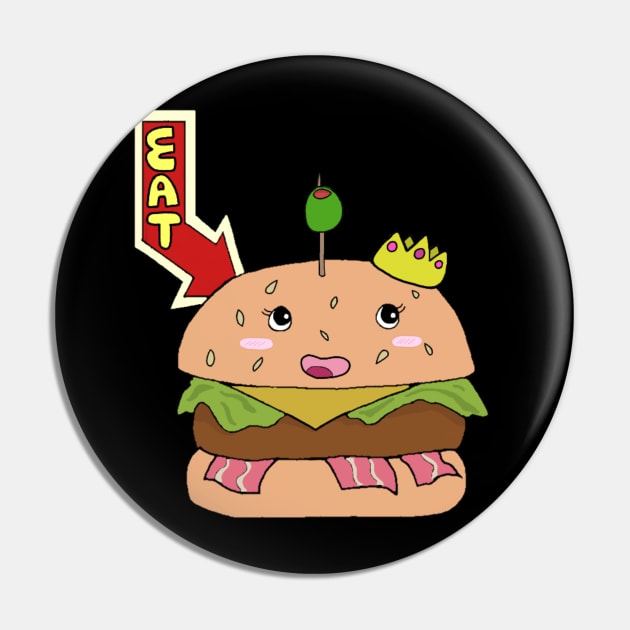 Burger Queen Pin by BunniesOfTheDeepBlueSea