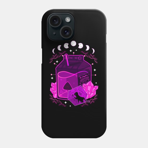 Halloween juice Witch Black Cat Witchcraft Mysticism Phone Case by Ramadangonim