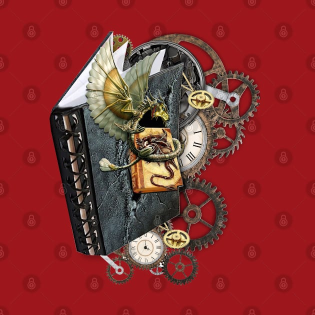 Steampunk dragon journal by Just Kidding by Nadine May