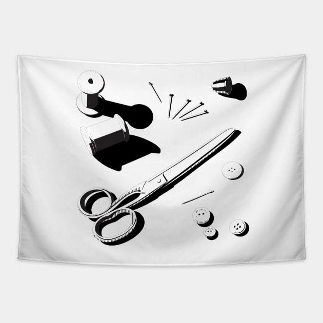 Sewing Accessories Tapestry by TrocaBoo