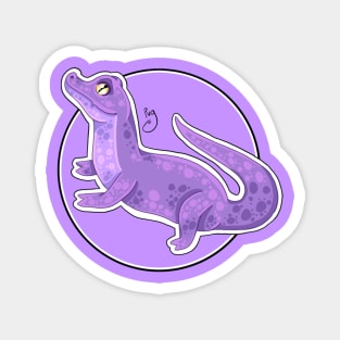 Purple crocodile Magnet