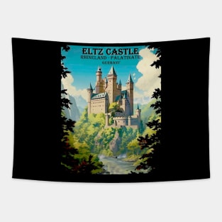 Eltz Castle Rhineland - Palatinate Germany Travel and Tourism Print Tapestry