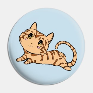 Shelter Cats - Orange Tabby Pin