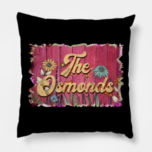 Classic Osmonds Personalized Flowers Proud Name Pillow