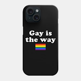 Funny Gay Gift LGBTQ Gift Pride Gift Gay Is The Way Phone Case