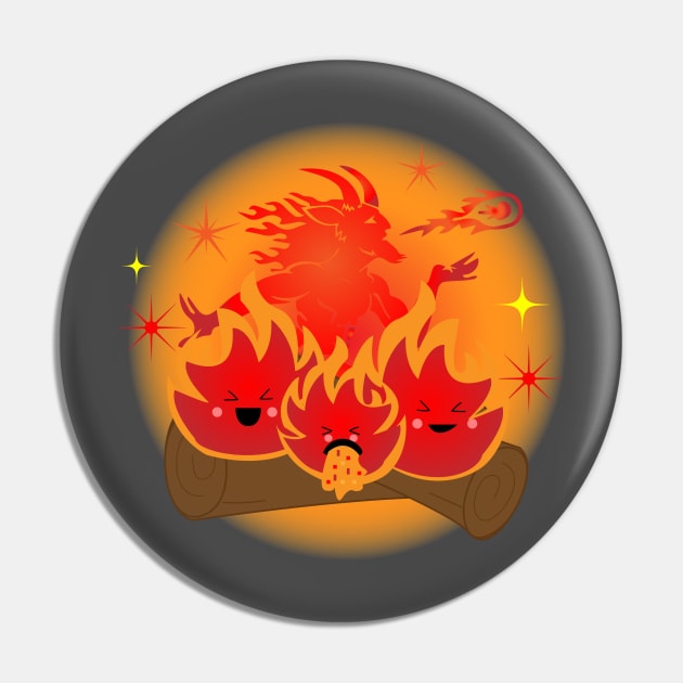 Too Hot For Fireball Pin by Fatkitty