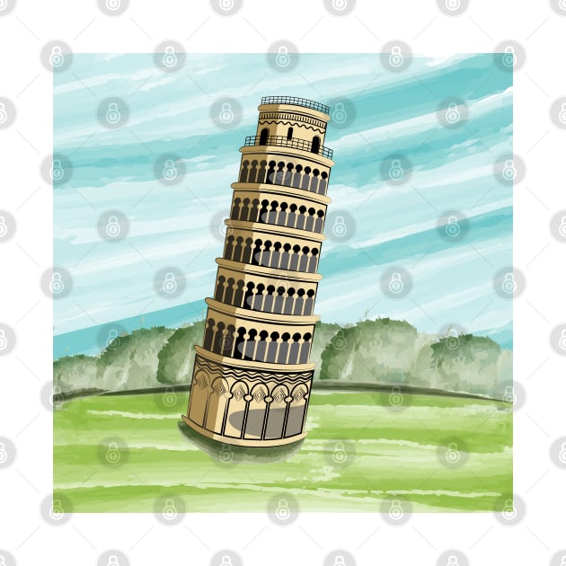 Leaning Tower Of Pisa by Designoholic