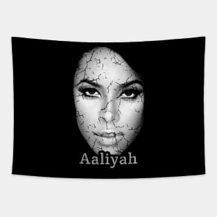 Retro Aaliyah Head Tapestry