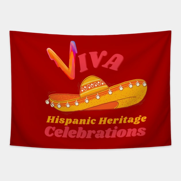 Viva Hispanic Heritage Tapestry by O.M design