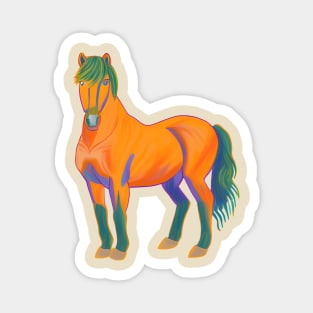 Icelandic Horse Colorful Magnet