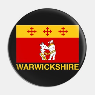 Warwickshire Standing Bear Flag - England Pin