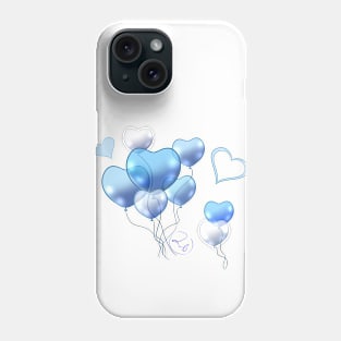 heart baloon Phone Case