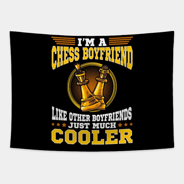 Chess Boy Friend Funny Saying Checkmate T Shirt Tapestry by lateefo