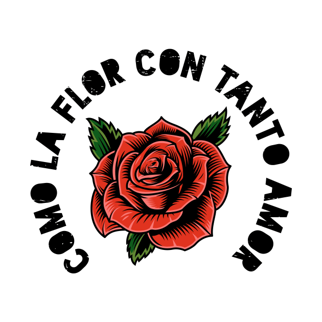 Como la flor - rose design by verde