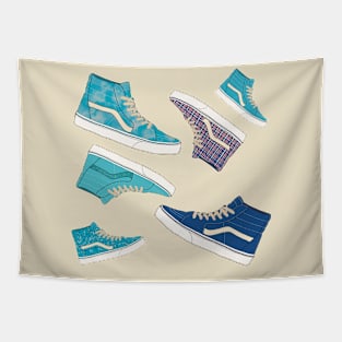 Blue Sneakers Tapestry