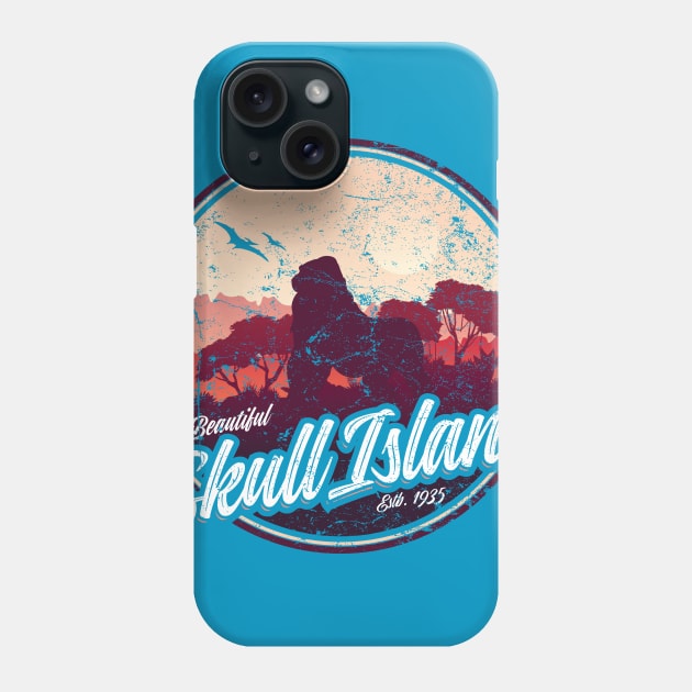 Skull Island Phone Case by MindsparkCreative