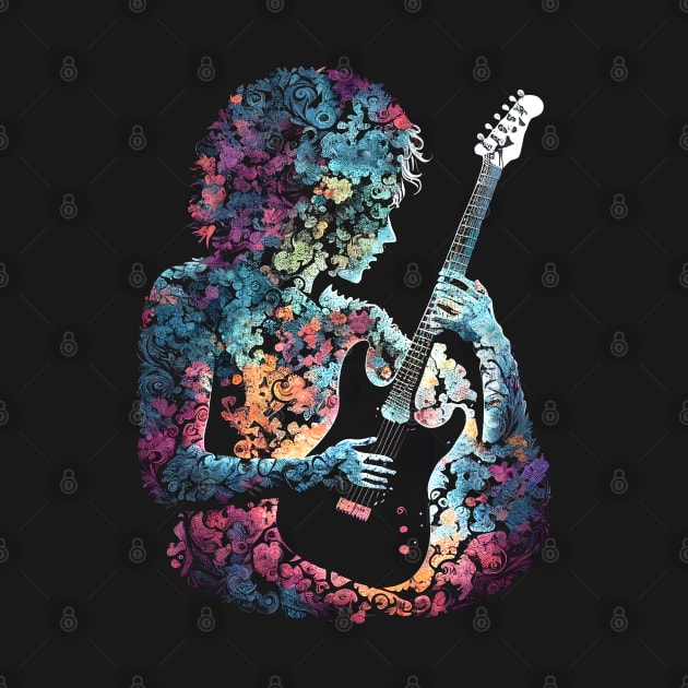 Guitar Player - Guitarist Playing Electric Guitar by Barn Shirt USA