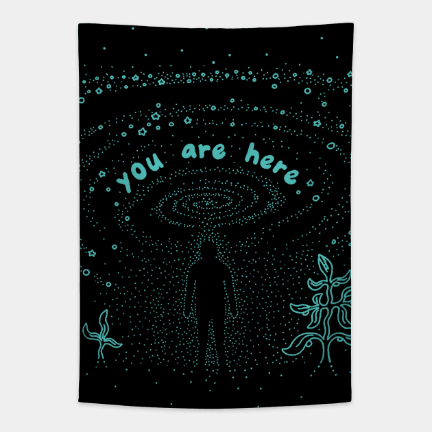 You Are Here Tapestry by RaminNazer