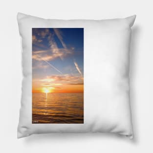 celestun ria wetland ecopark ecopop landscape photo in yucatan sunset Pillow