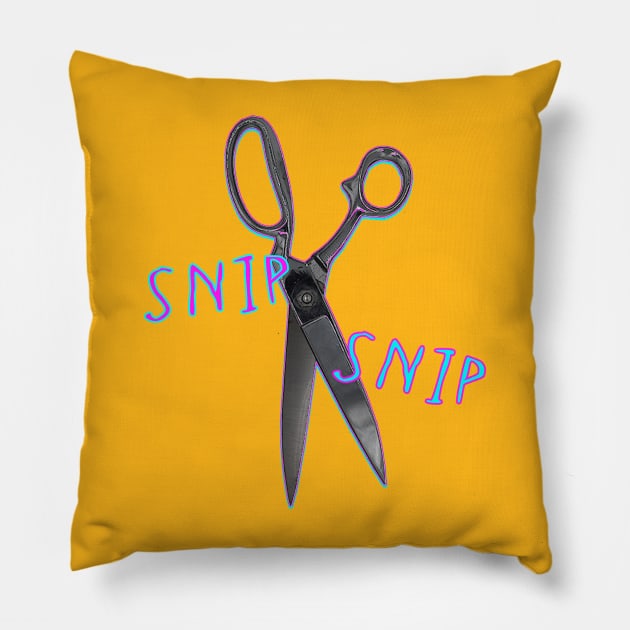 Snip Snip Pillow by Creative Commons