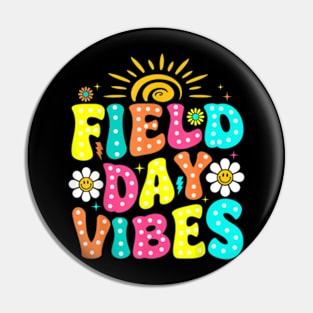 Field Day Vibes Teacher Kids Boys Girls Field Day 2024 T-Shirt Pin