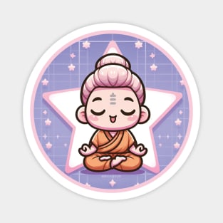 Chibi Budda God Meditating Magnet