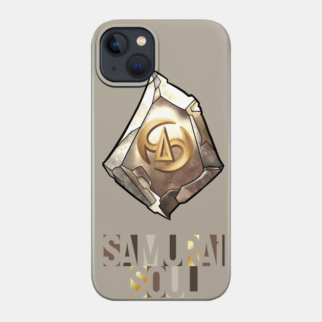 Samurai Soul - FF14 Job Crystal T-Shirt - Final Fantasy Xiv - Phone Case