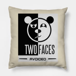 two faces avoided Pillow