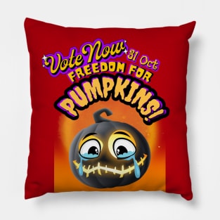 Freedom for pumpkins Vote 2 Pillow