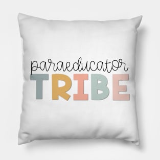 Paraeducator Tribe Muted Pastels Pillow