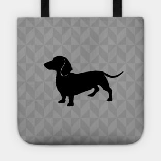 Dachshund Doxie Sausage Dog Lover Gift - Scandi Geometric Silhouette Tote