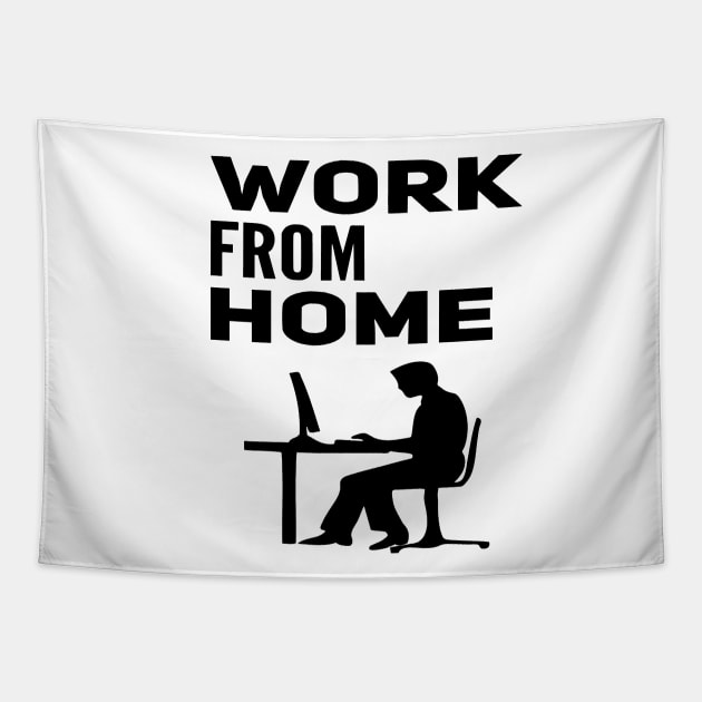 Work From Home Tapestry by Glenn Landas Digital Art