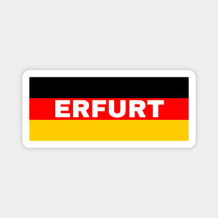 Erfurt City in German Flag Magnet