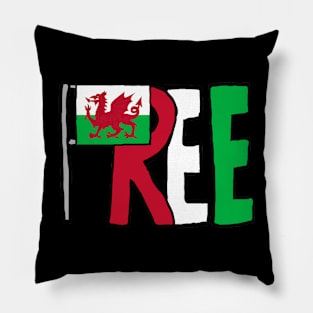 Welsh Independence - Free Wales Pillow